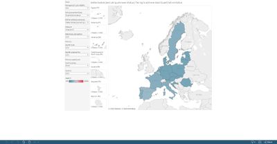 Groundwater bodies failing to achieve good quantitative or chemical status, by country [map]