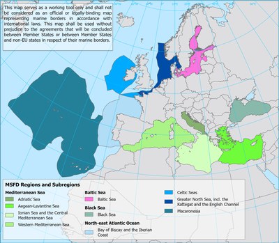 MSFD regions and subregions - version 2, Oct. 2022